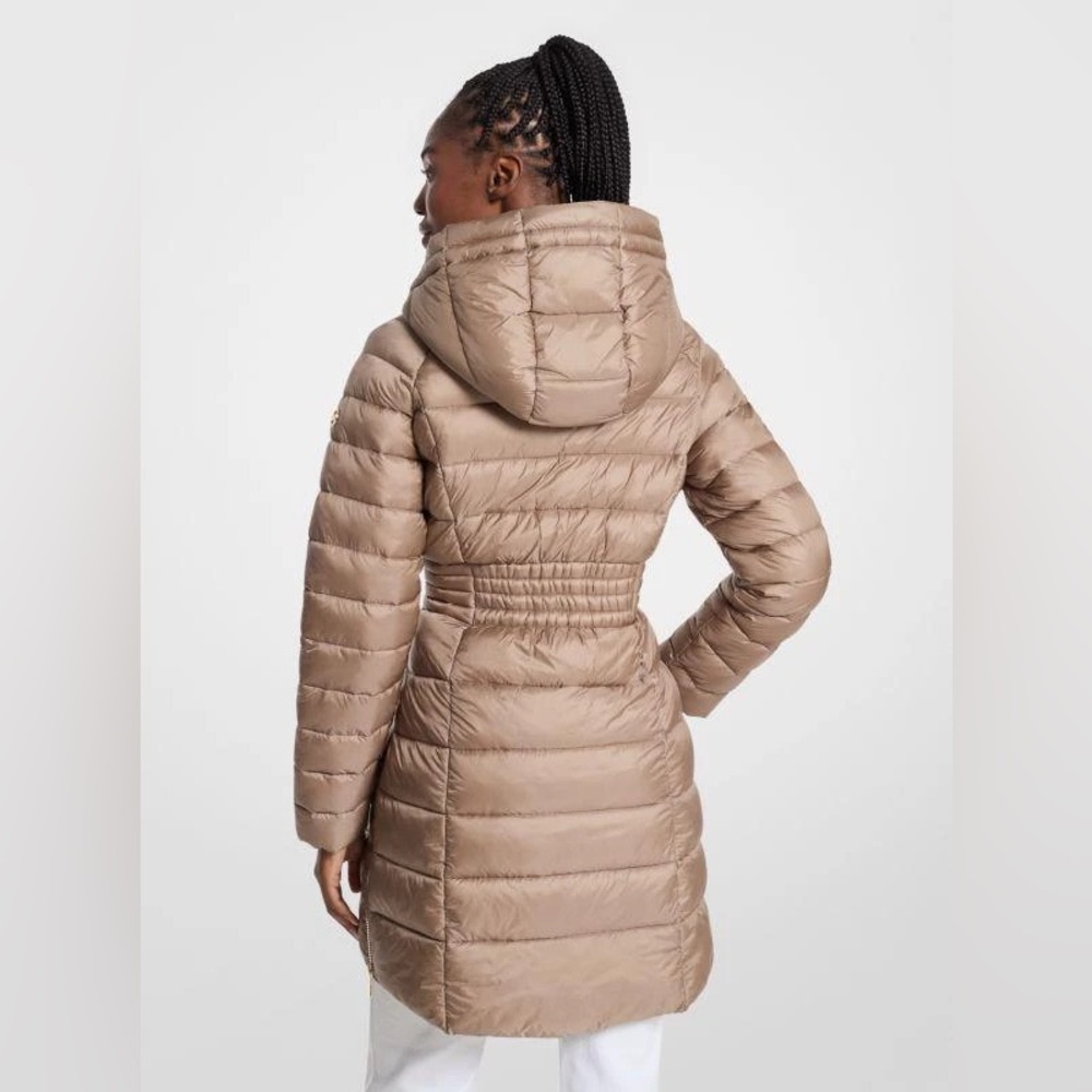 New! Michael Kors Quilted Nylon Puffer Coat 🧥 Small - Picture 3 of 8